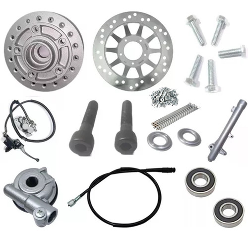 Kit Freio Dianteiro A Disco Nxr 125-150 Bros C/ Raio Inox