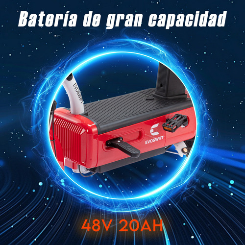 Bicicleta Eléctrica EVOSWIFT E600 Color Rojo 48v