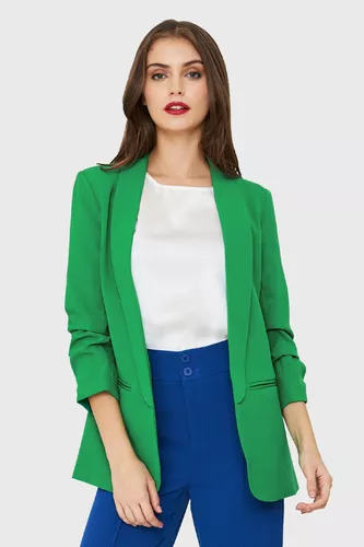 túnel Exclusión Optimista Blazer Verde Mujer | MercadoLibre 📦