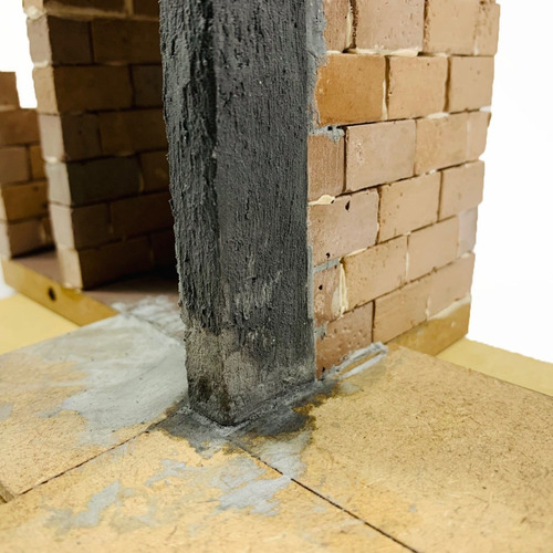 Castillo Corto Armado Para Ladrillos Miniatura Maqueta 3 Pza