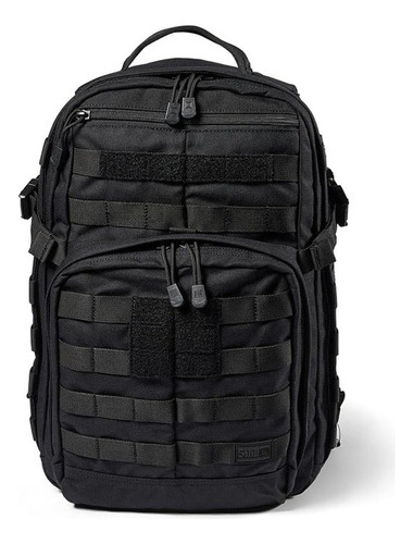 Mochila Tactica 5.11 Five Eleven Rush 12 24 Litros Impecable Negro Liso (Usado)