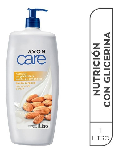 Avon Care Crema Corporal Glicerina Y Aceite De Almendras 1lt