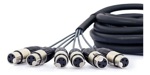 Multicabos Xlr 8 Vias Amphenol - 35 Metros