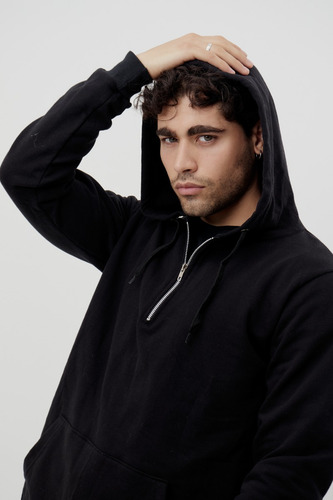 Imagen 2 de 7 de Buzo Canguro Capucha Hombre Oversize Hoodie Farruko