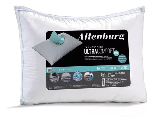 Travesseiro Altenburg Ultracomfort Conforto Térmico 50x70cm
