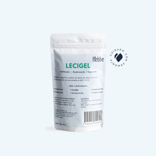 Imagen 10 de 10 de Lecigel Gelificante Emulsionante O/w (serum, Cremas En Gel)