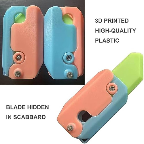 2pcs Cuchillos Juguete Con Punta Dedo Y Zanahoria Iluminada