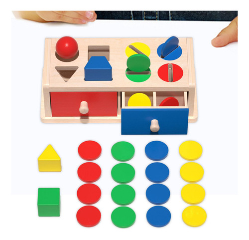 Cajas De Objetos Juguete Para Bebés Educativo Con Cajones