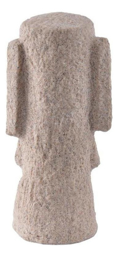 Estátua Moai Esculpida À Mão Escultura De