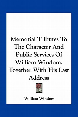 Libro Memorial Tributes To The Character And Public Servi...