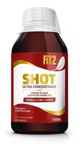 Imagem 3 de 3 de Shot Fit2 Vinagre De Maçã Suplemento Alimentar Natural 150ml