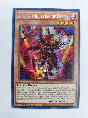 Ygo  Aluber The Jester Of Despia Mp22-en123 Secret Rare
