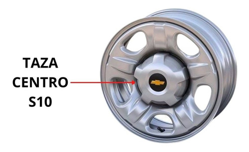 Imagen 5 de 7 de Taza Centro S10 Llanta Chapa 2012/ Chevrolet Original