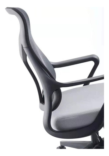 Silla De Oficina Moderna Y De Alta Calidad - Oslo Color Gris Material del tapizado Algodón