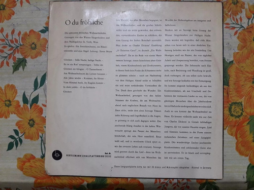 O Du Frohliche - Villancicos Alemanes - Vinilo (Usado)