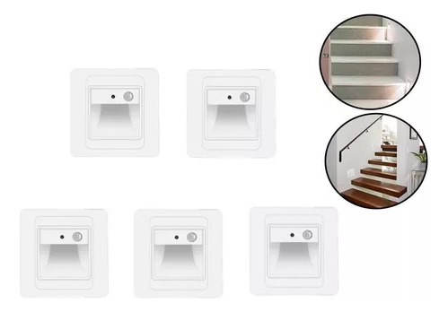 Lámpara Empotrada De Escalera Led Impermeable De 1.5w