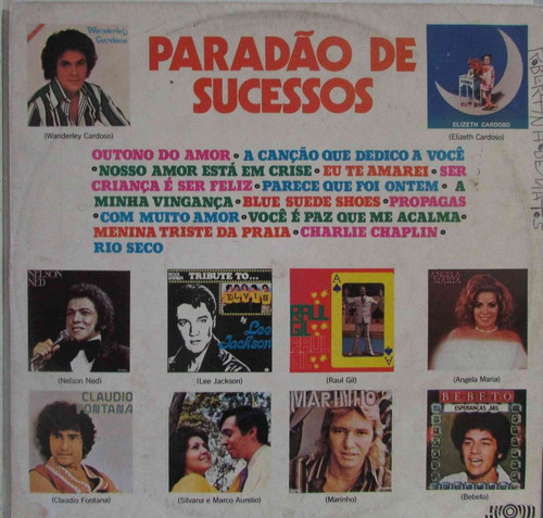 Lp Paradão De Sucessos - 1978 - Som  - Mb - Muito Bom. Marca