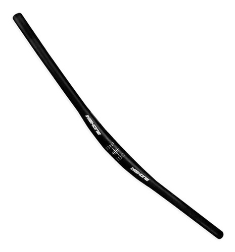 Imagem 4 de 5 de Guidão Flat Backsweep 9° 31.8x700mm Alumínio High One Bike