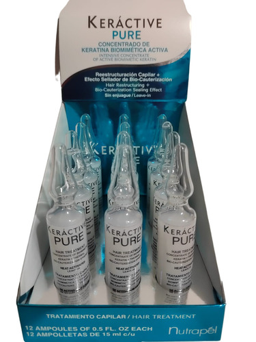 Nutrapel Keractive Pure Ampolletas Capilar