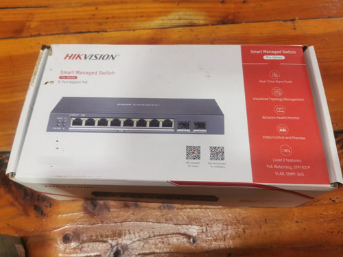 Hikvision Ds-3e1310p-si(o-std) Switch Poe 8 Puertos