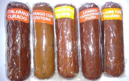 Salaminho Salame Canastra Artesanal / Kit Com 5 Sabores