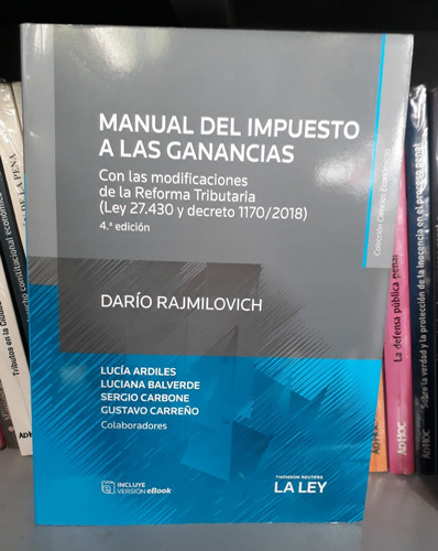Manual Del Impuesto A Las Ganancias / Rajmilovich 2019