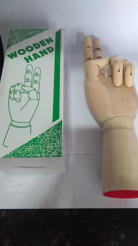Modelo Da Mão Masculina, Modelo De Madeira Esboço, Original