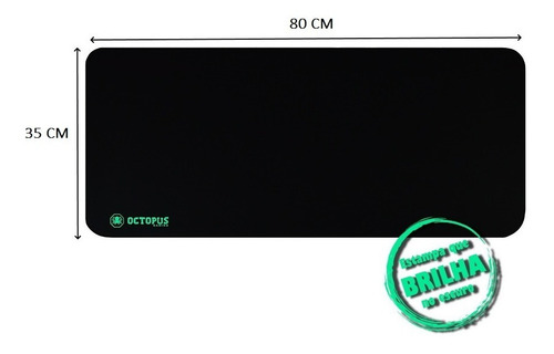 Imagem 3 de 9 de Mouse Pad Gamer Extra Grande 80x35 Cm Preto