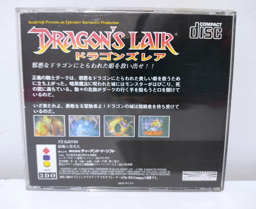 Dragon's Lair Original 3do (Usado)