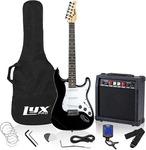 Kit Guitarra Eléctrica Con Amplificador 20w, Con Accesorios