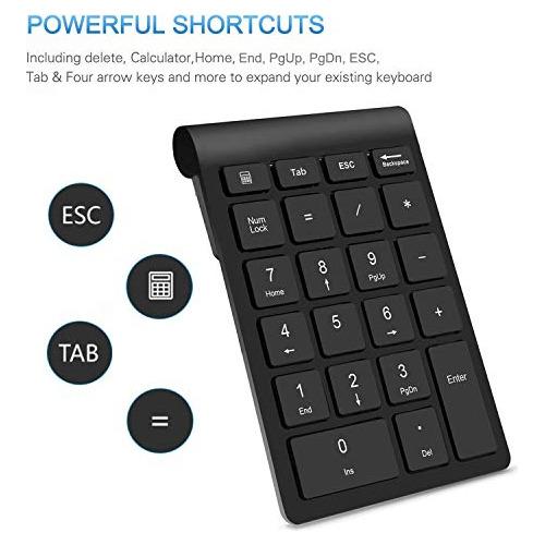 Combo De Teclado Numérico Y Mouse Inalámbricos, Portã...
