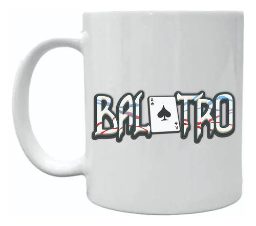 Taza Cerámica Personalizada Sublimada Balatro Blanco
