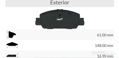 Balata Delantera De Disco Honda Accord 16-18