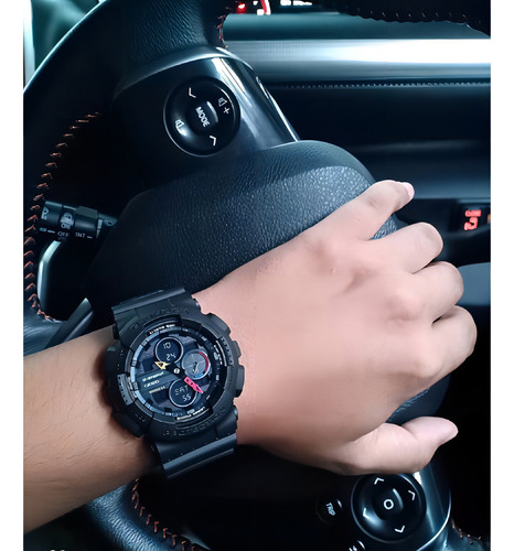 Reloj Casio G-shock Ga-140bmc-1a 200m Ag Caba Gtia 2 Años Color De La Malla Negro Color Del Bisel Negro Color Del Fondo Negro