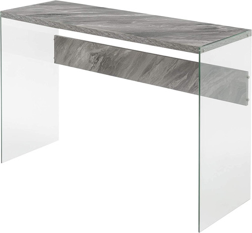 Mesa Conso Aescri Orio De Vidrio Soho, Mármo Sin É I...
