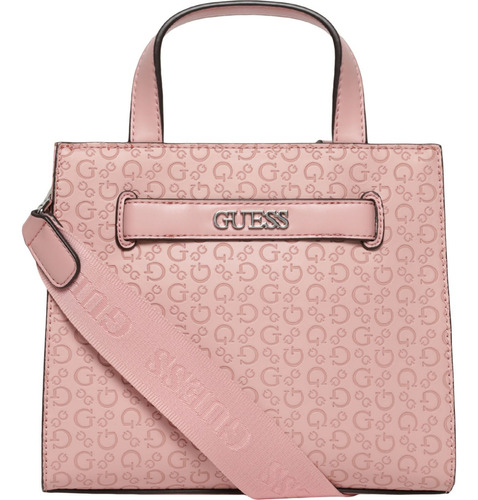 Bolsa Guess Factory Bb928781-poe Acabado de los herrajes Níquel Color Rosa claro Correa de hombro Rosa claro Diseño de la tela Lisa