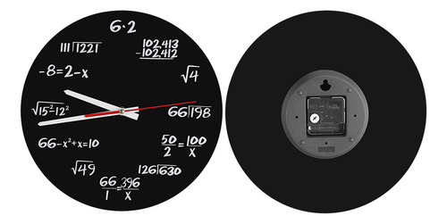 Acrílico Reloj De Pared Diseño Moderno Matemático Casa Ofici