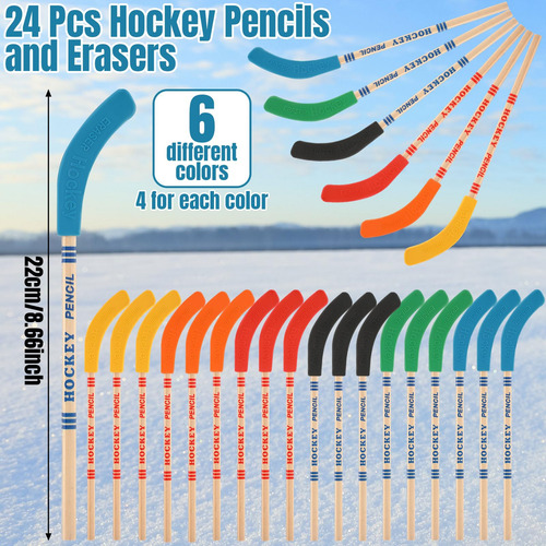 Set Party Favors Noveread Hockey, 72 Unidades, Con Bolsa Par