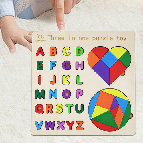 Montessori Conjunto De Brinquedos Quebra-cabeça Prático