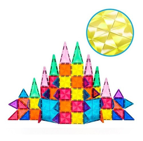 Juego De Construcción Magnetica, Picasso Tiles Modelo Ptm60