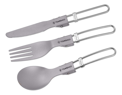 Set De Vajilla De Viaje Tomshoo Ti Carrying De Titanio