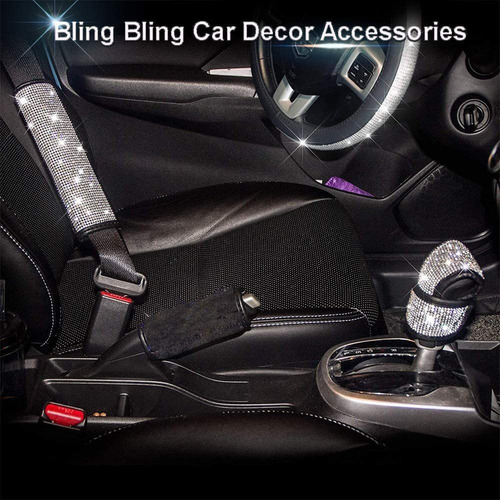 Para Decoración Coche Para Mujer Funda Volante Diamante