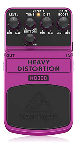 Pedal De Efectos De Distorsión De Metales Pesados Behringe