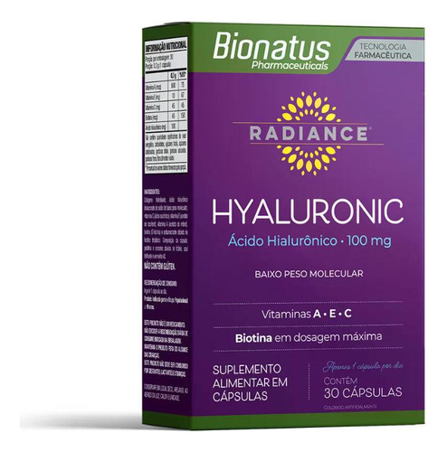 Kit Radiance Hyaluronic Com 3 Caixas De 30 Cápsulas Cada