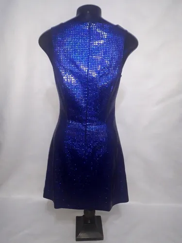 Vestido Versace Versus Original Jumper Sequin Talla0 Vintage