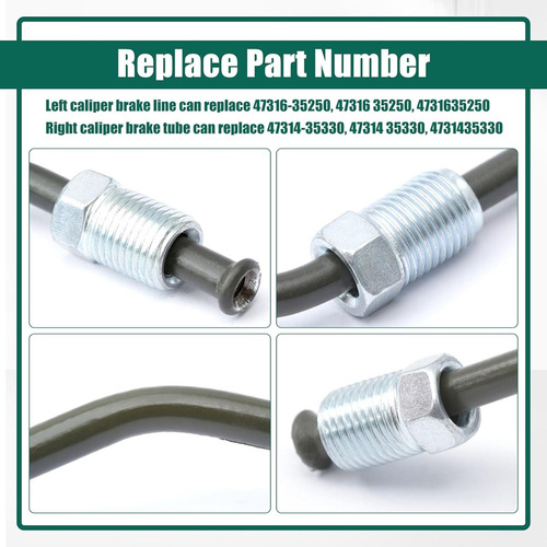 1 Par 47316-35250 47314-35330 Li De Freno Delantero Izquierd