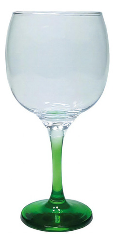 Taça Gin Tônica Haste Colorida 615ml - Allmix Cor Verde