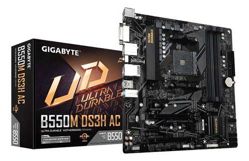 Placa Madre Gigabyte B550m Ds3h Ac, Am4, Ddr4, M.2, Microatx