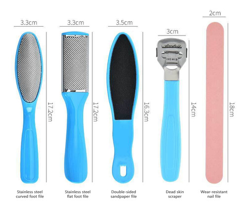 Set De Pedicura 20 En 1 De Acero Inoxidable Para Cuidado De