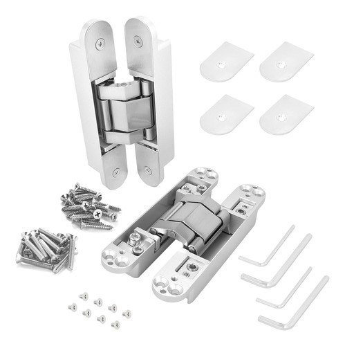 Nuk3y - Bisagras Ocultas Invisibles Para Puerta, 180 Grados,